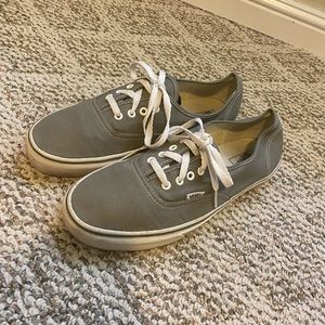 Vans Off The Wall Shoe Men's 12 Gray Canvas